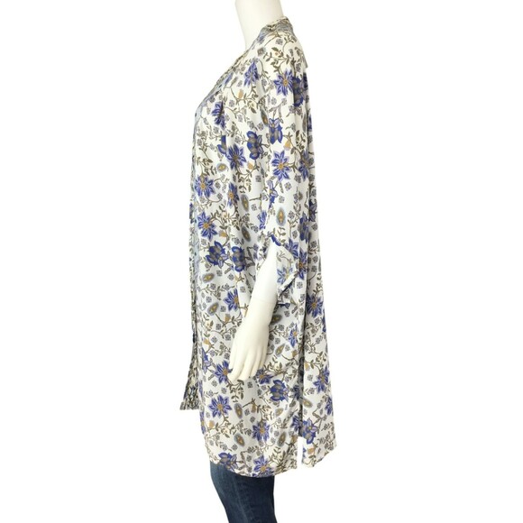 Anthropologie Feathers by Tolani Kimono Top OS Floral BOHO Dainty Girly Festival - Picture 7 of 16